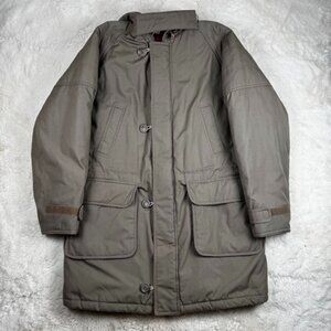 Mighty Mac Jacket Men 42 Beige 80s Made in USA Parka Split Hood Stranger Things